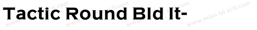 Tactic Round Bld It字体转换